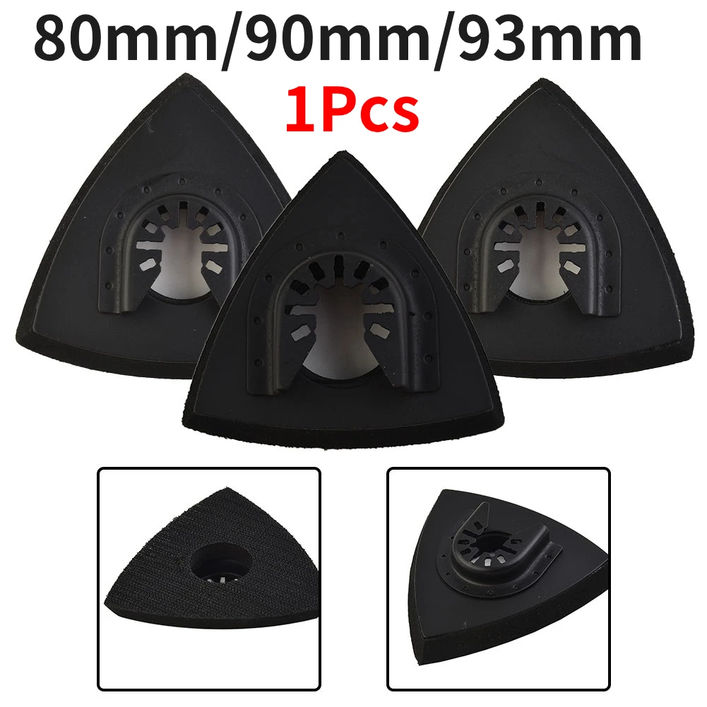 1Pcs Dreieckige Schleif Pads 80/90/93mm HookAndLoop Schnell Oszillierende Schleifpapier Release Multi-Tool Klingen Oszillierende Werkzeug
