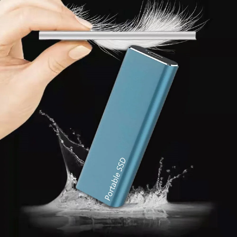 정품 M.2 솔리드 스테이트 하드 디스크, 대용량 SSD, USB3.1, C타입, 고속 휴대용 SSD, 500GB 외장 하드 드라이브, 2TB