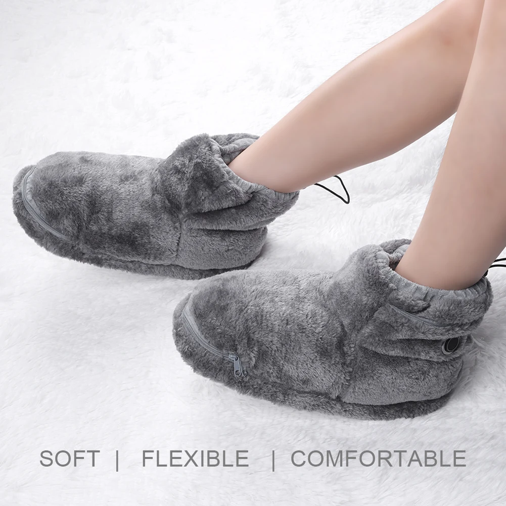 Warm Electric Slippers USB Heated Shoes for Men Women