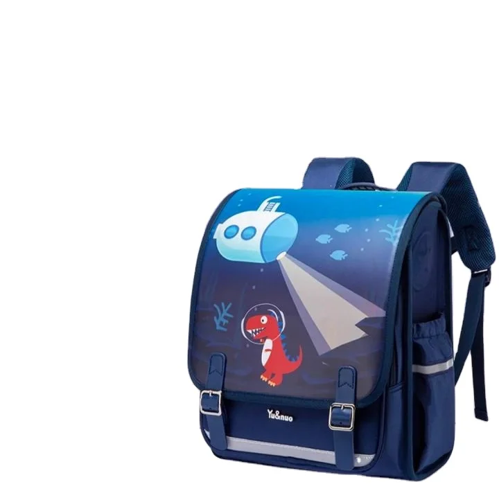 

2022 cartoon student schoolbag 3-6 grades to reduce the burden of spine care children's backpack school bags with wheels