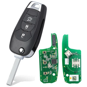 Keyforkess 434MHz 4A Chip 2 3 pulsanti circuito originale Smart Remote Car Key Fob per Chevrolet Spark Sonic 2021 Cruze 2015 - KEYECU 434MHz 4A Chip 2 3 pulsanti circuito originale Smart Remote Car Key Fob per