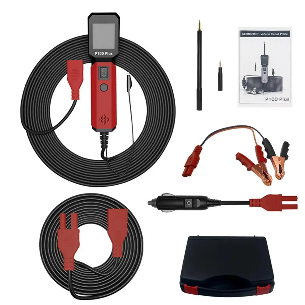 

P100 PLUS Automotive Power Circuit Probe Tester 12V 24V Power Circuit Test Pen Electrical System Tools