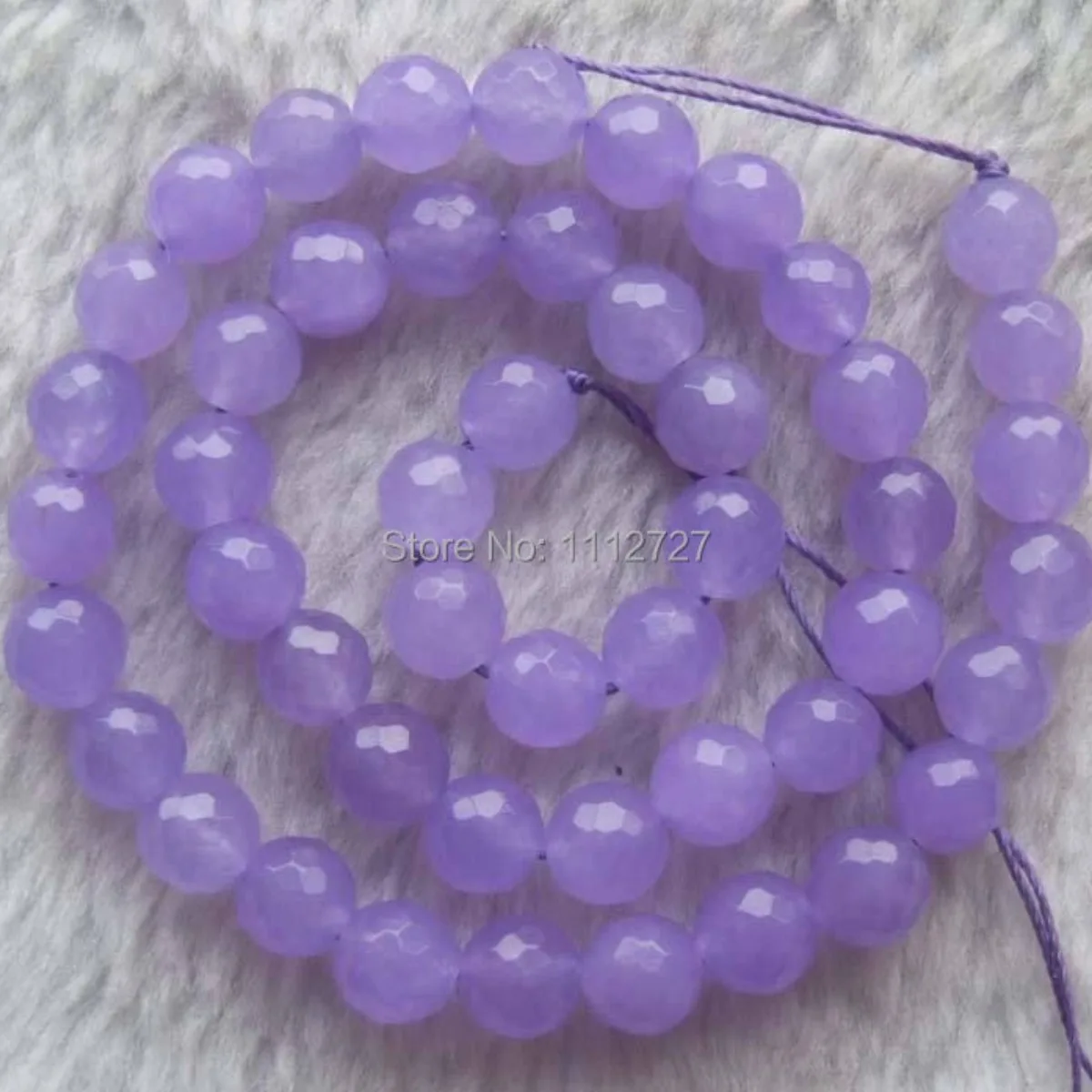 

DIY 8mm Round Faceted Purple Jade Chalcedony Beads Jewelry Making Stones Balls Gifts Fitting Female Accessory Crafts 15inch