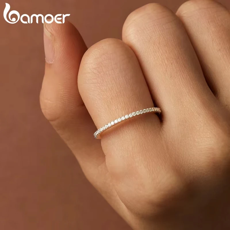 Moissanite Eternity Bands Minimalist Stackable Ring 925 Sterling Silver For Women Engagement Fine Jewelry Gift silver rings,silver ring,moissanite ring,wedding rings