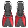 Men Women Adjustable Short Snorkel Foot Swimming Flippers Fins Beginner Water Sports Equipment Portable Diving Flippers 3