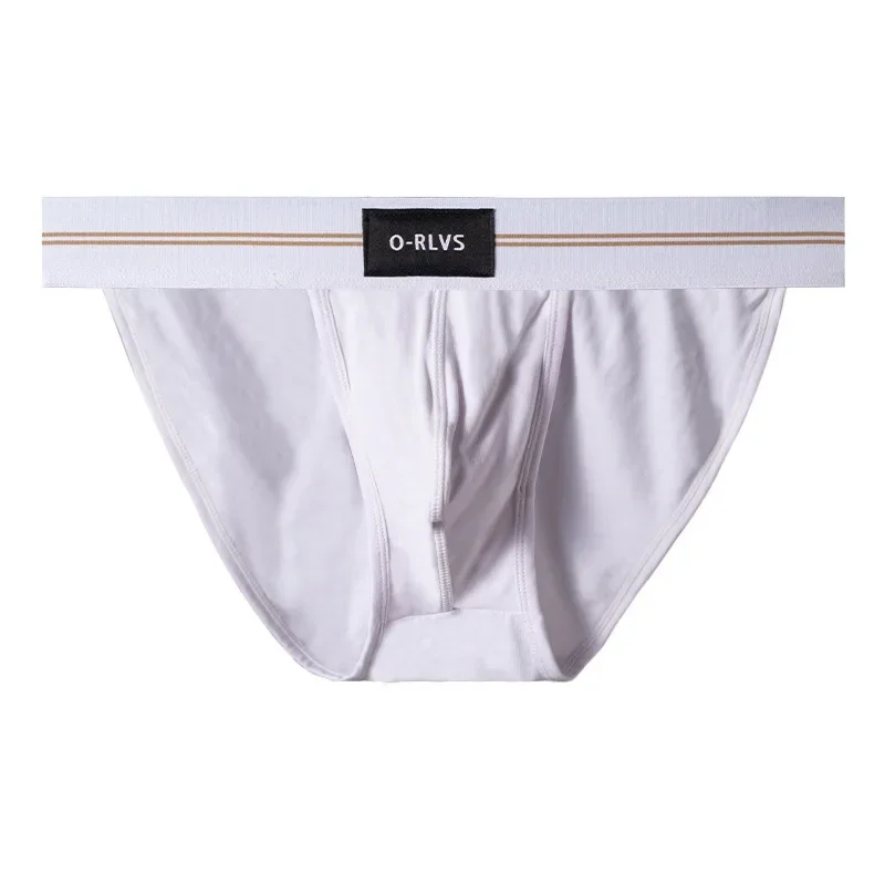 Simple modal men's underwear sports low waist, breathable U convex high fork briefs OR6109 4