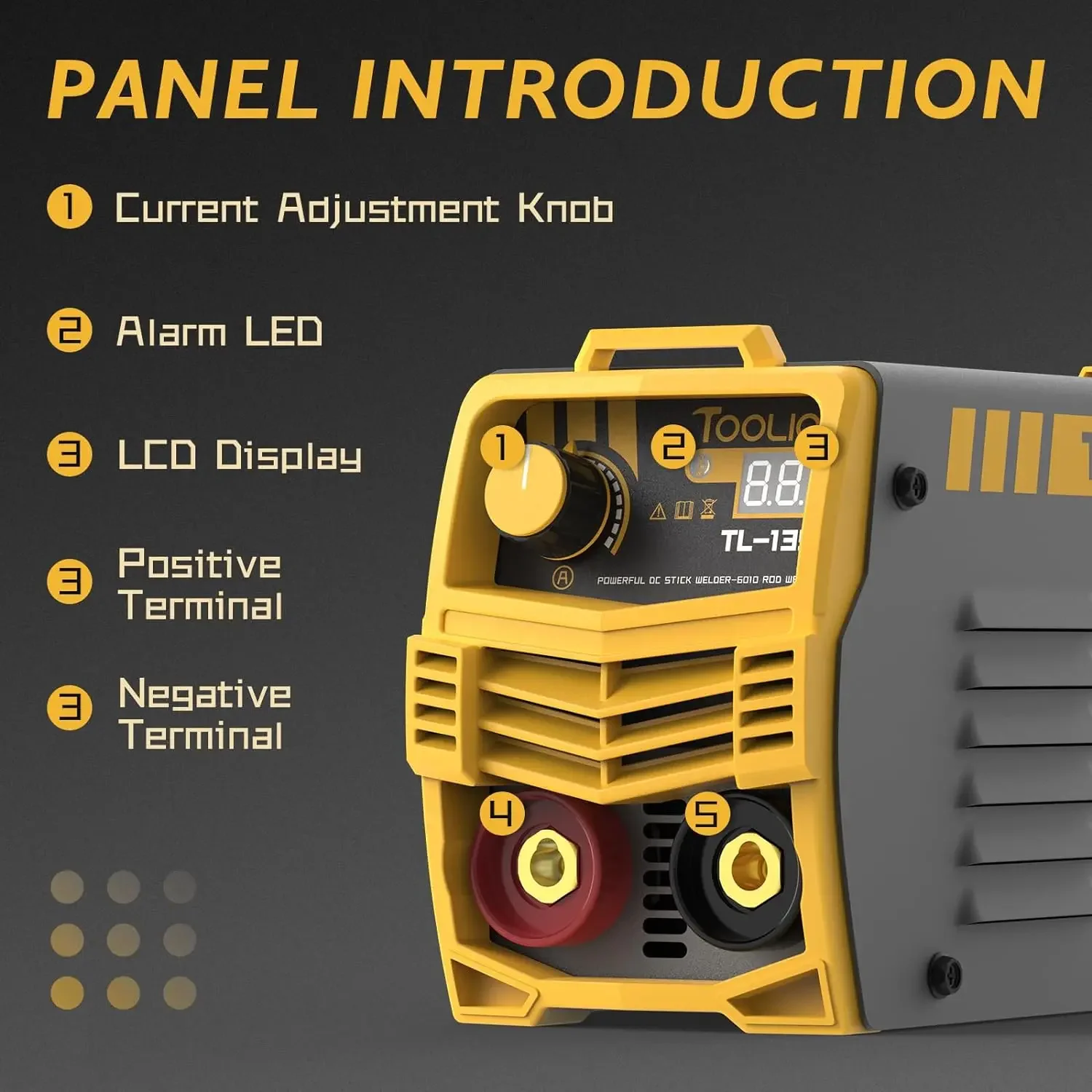 135A 110V Stick Welder MMA Arc Welder Machine Dc Inverter with Digital Display Portable Welding Machine