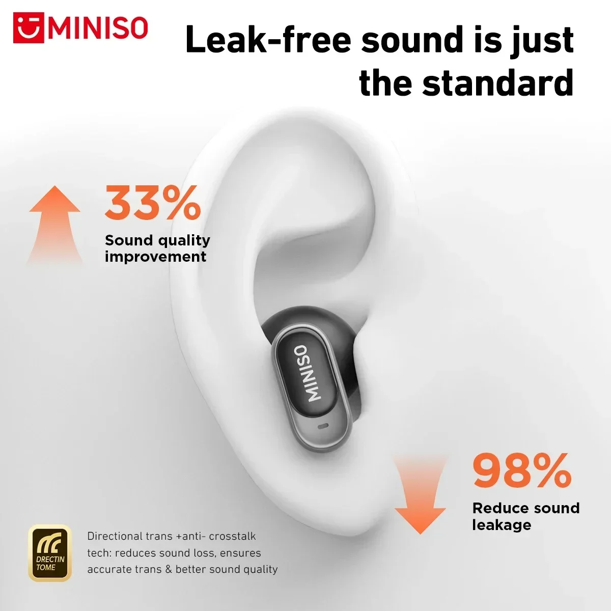 รูปสินค้า หูฟังไร้สาย MINISO MS105 นุ่มสบาย กันน้ำ IPX5