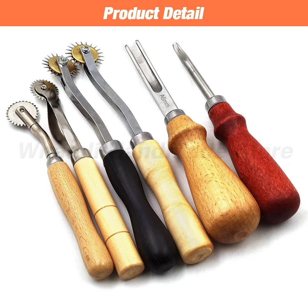 Leather craft tool kit for DIY leather accessory hand sewing
