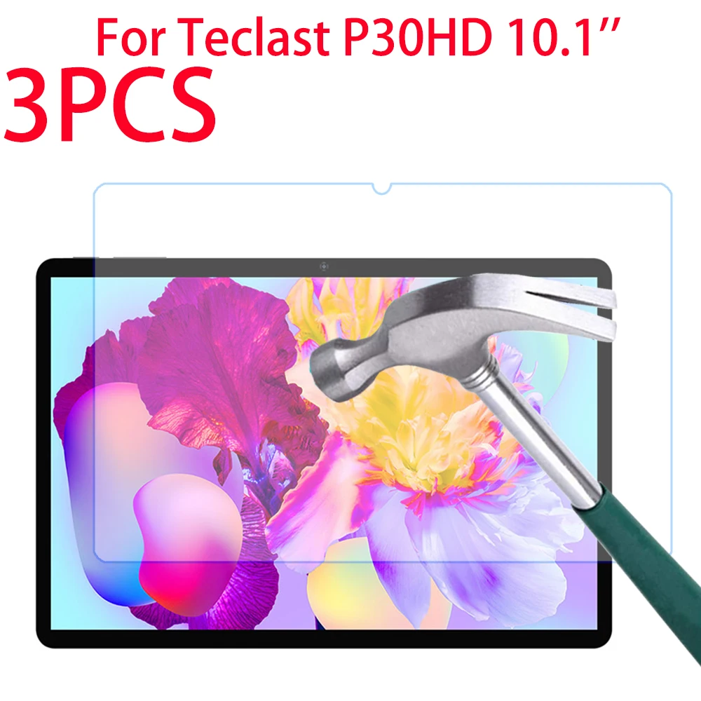 

3 Packs Tempered Glass Screen Protector For Teclast P30HD 10.1 inch Screen Protector Protective Film For Tablet Teclast P30 HD