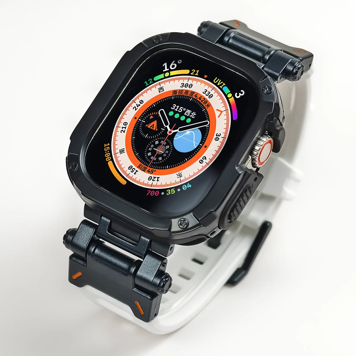 Premium Silicone Strap and TPU Protector Case