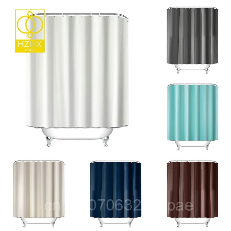 

Waterproof Solid Shower Curtain Thicken Bathroom Screens With Hook Mildew Proof Durable Bathtub Curtains Home Living Room Decor