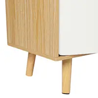 TV stand Wood Entertainment Units Center Media Console Storage Shelf 2 Drawer 6