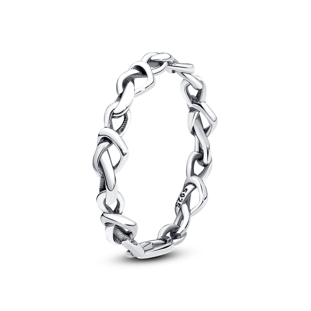 925 Sterling Silver Rings For Women Original Crown Love Heart Wishbone Engagement Wedding Rose Gold Crystal Ring Luxury Jewelry