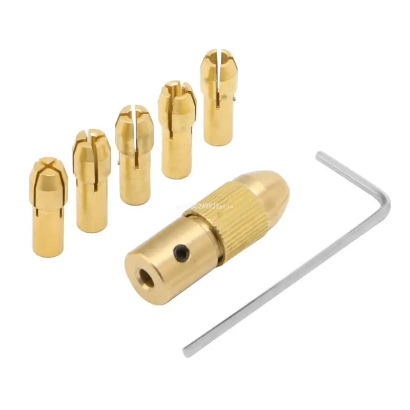 

0.5-3mm 7Pcs Small Electric Drill Bit Collet Clamp Micro Twist Drill Tool