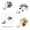 1Pc French Smile Cut V Line Almond Shape Tips Staniless Steel Edge Trimmer Manicure Stencil Tool French Tip Cutters Plate Model 4
