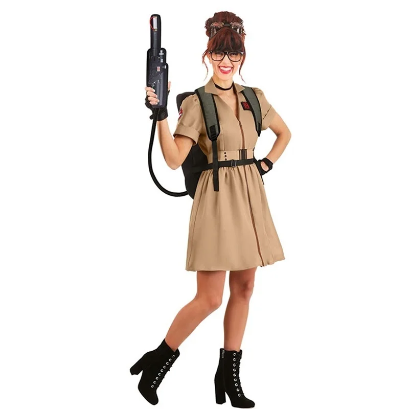 Tema Del Film Ghostbuster Cosplay Donne Costume Di Halloween Vestito Adulto Tuta Vestiti