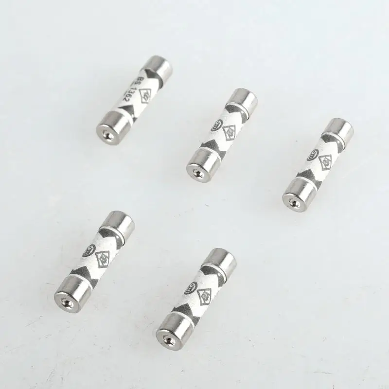 30pcs UK Standard 10A Fuses Ceramic Tube Fuses Mains Plugs Top for Home Use A2BB