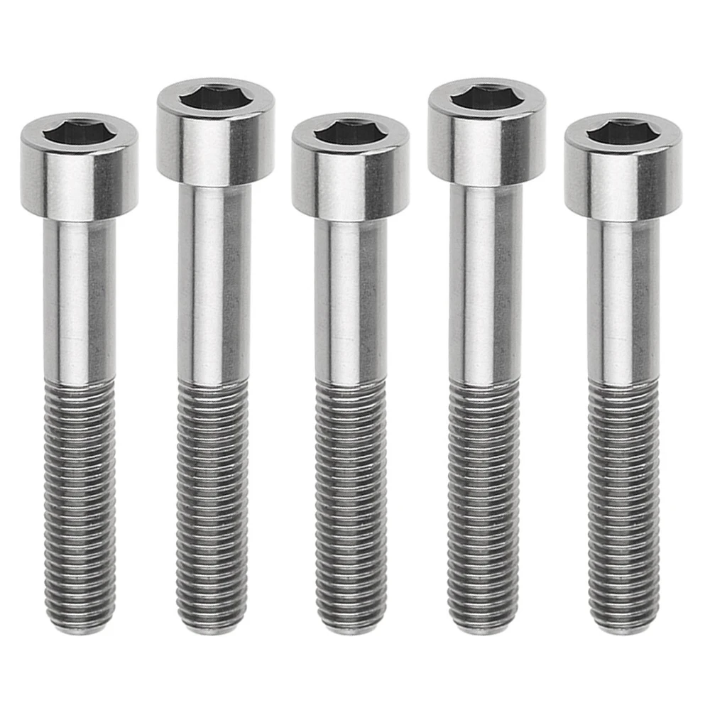 Xingxi Pcs Gr5 Titanium Parafusos M7x40 43 mm Allen Soquete Cabeça Parafusos de Bicicleta Parafuso para Fixadores de Bicicleta