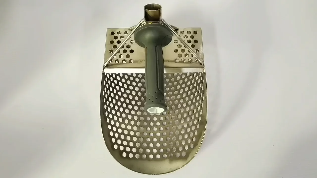 

new arrival made in China stainless Steel material hand held metal detecting tools sand scoop used in beach