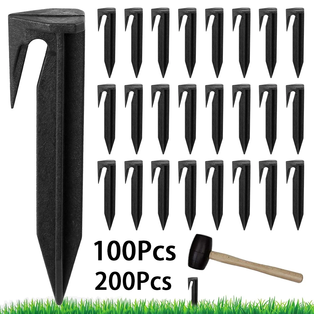 Plastic Garden Ground Spikes Lawn Mower Pegs