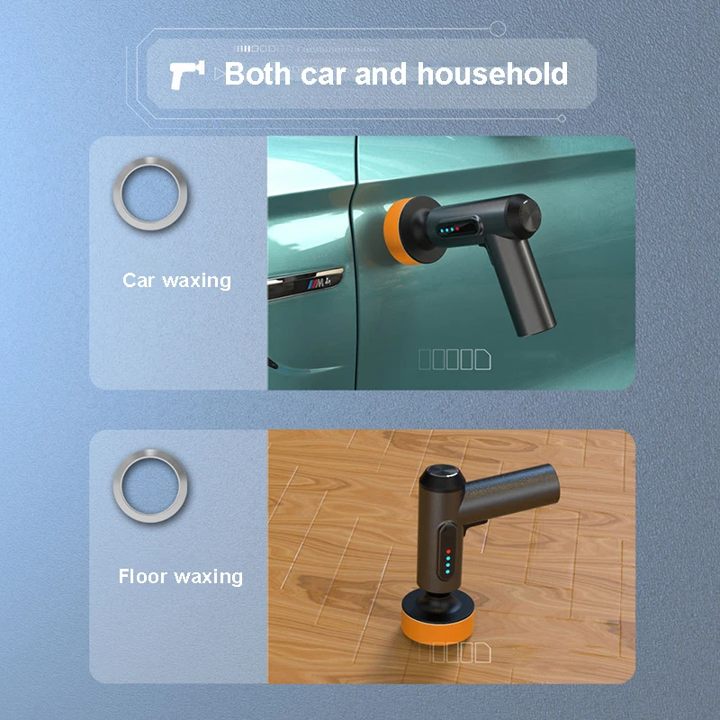 Cordless Car Polisher 2000rpm Wireless Car Polishing Machine Electric Polishing Wax Tool 4000mAh Auto Polish Waxing Machine