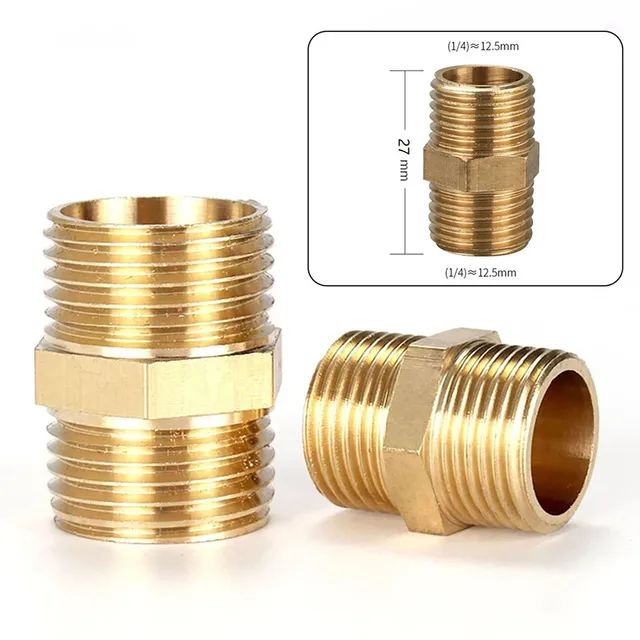 Supply Giant OQCS1235 3-1/2 Inch Long Brass Nipple Pipe Fitting With 1/2" Nomina