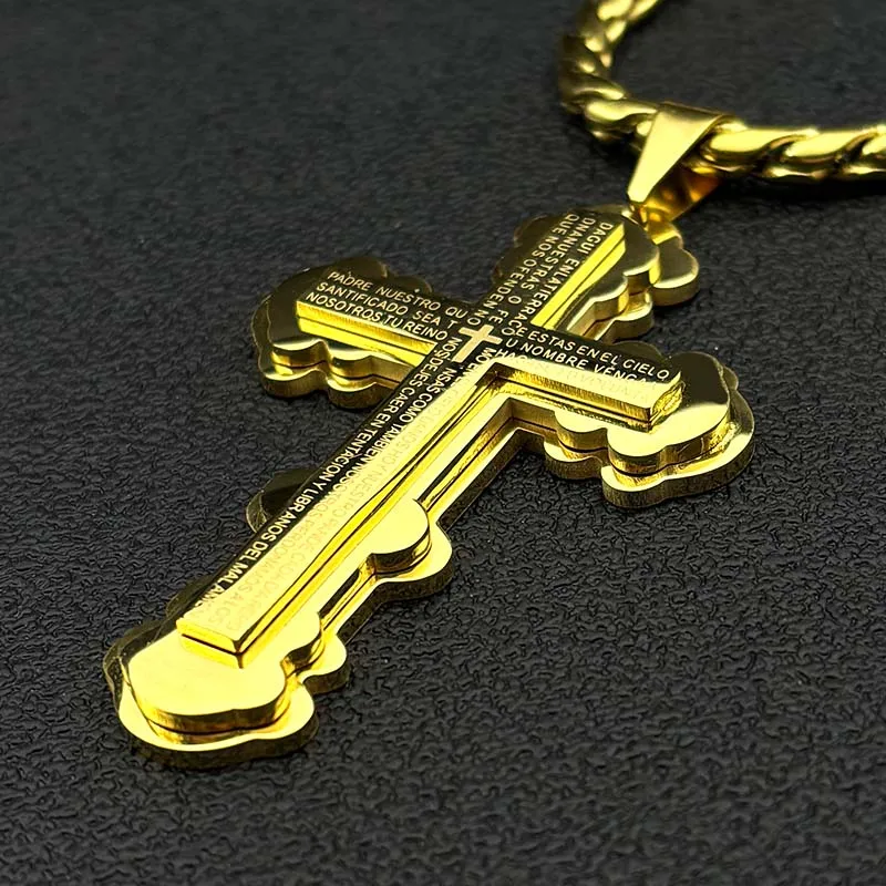 Double Cross Bible Pendant 5
