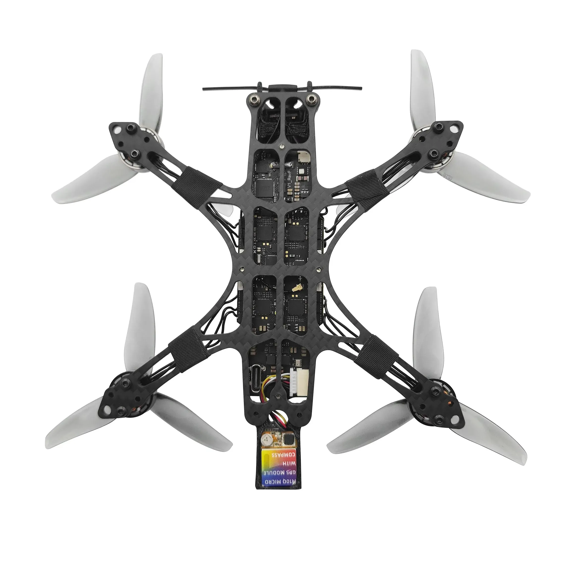 NewBeeDrone LionBee Kit di Sviluppo AIO ELRS 2.4G a Lungo Raggio da 3 Pollici, VTX 800mW con Micro GPS M10Q - immagine 6