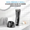 KEMEI km-1848 unisex electric hair clipper with base for home use, rechargeable USB charging 3