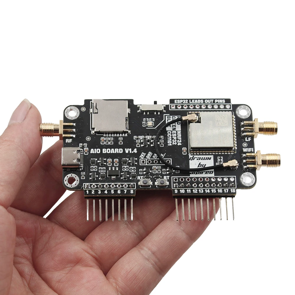 For Flipper Zero Multiboard 3 in 1 Expansion Board 2.4G Module Expansion WiFi NRF24 + ESP32 Expansion NRF Sniffer Mousejacker