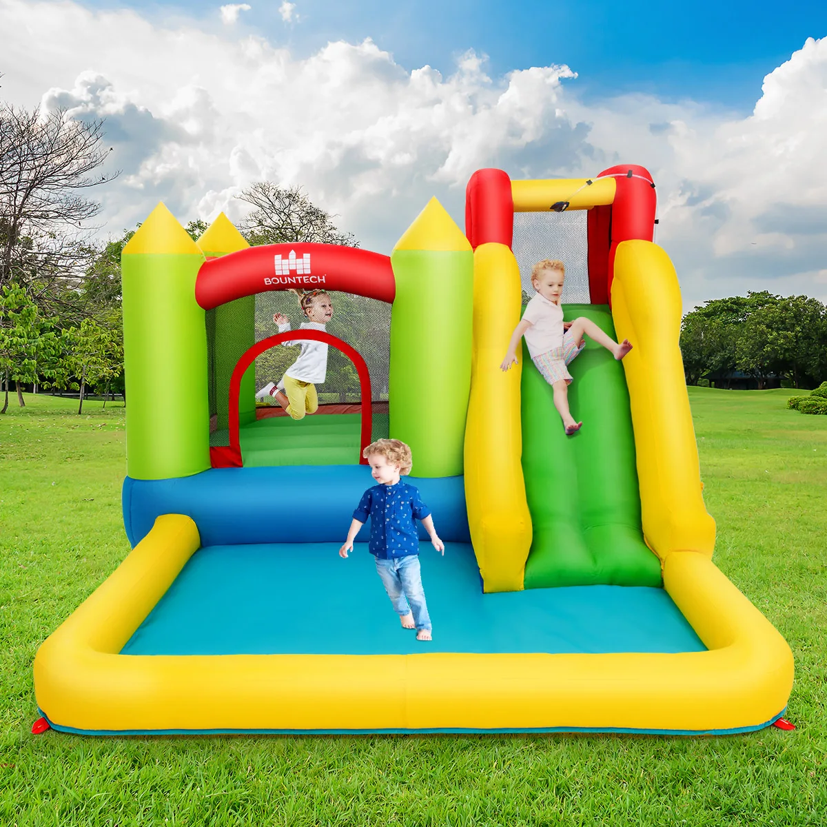 Inflatable Bounce House & Water Slide 4