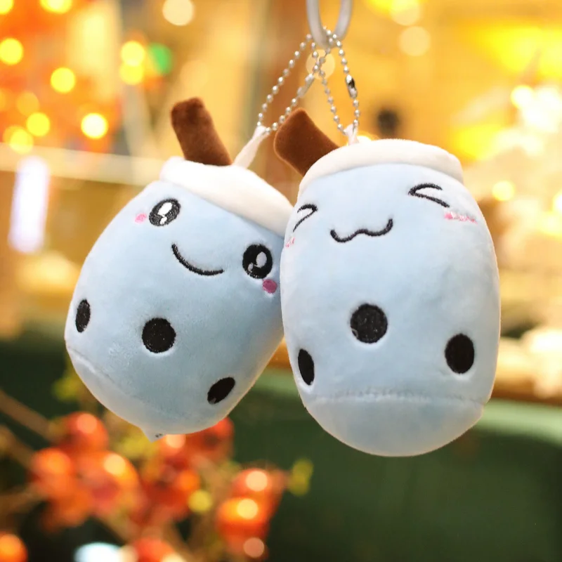 Squishmallow Keychains 3 Pcs Cute Boba Cup Shape Plush Keyring