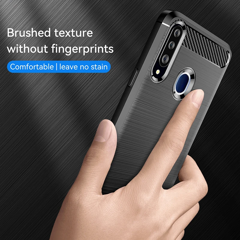 Shockproof Carbon Fiber Armor Case - Soft Protective Cover