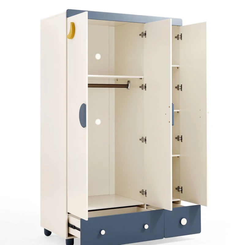 Shelves Children's Wardrobes Cabinet Bedroom Dressers Mobile Storage Organizer Hangers Penderie Enfant Modern Furniture CY50CW