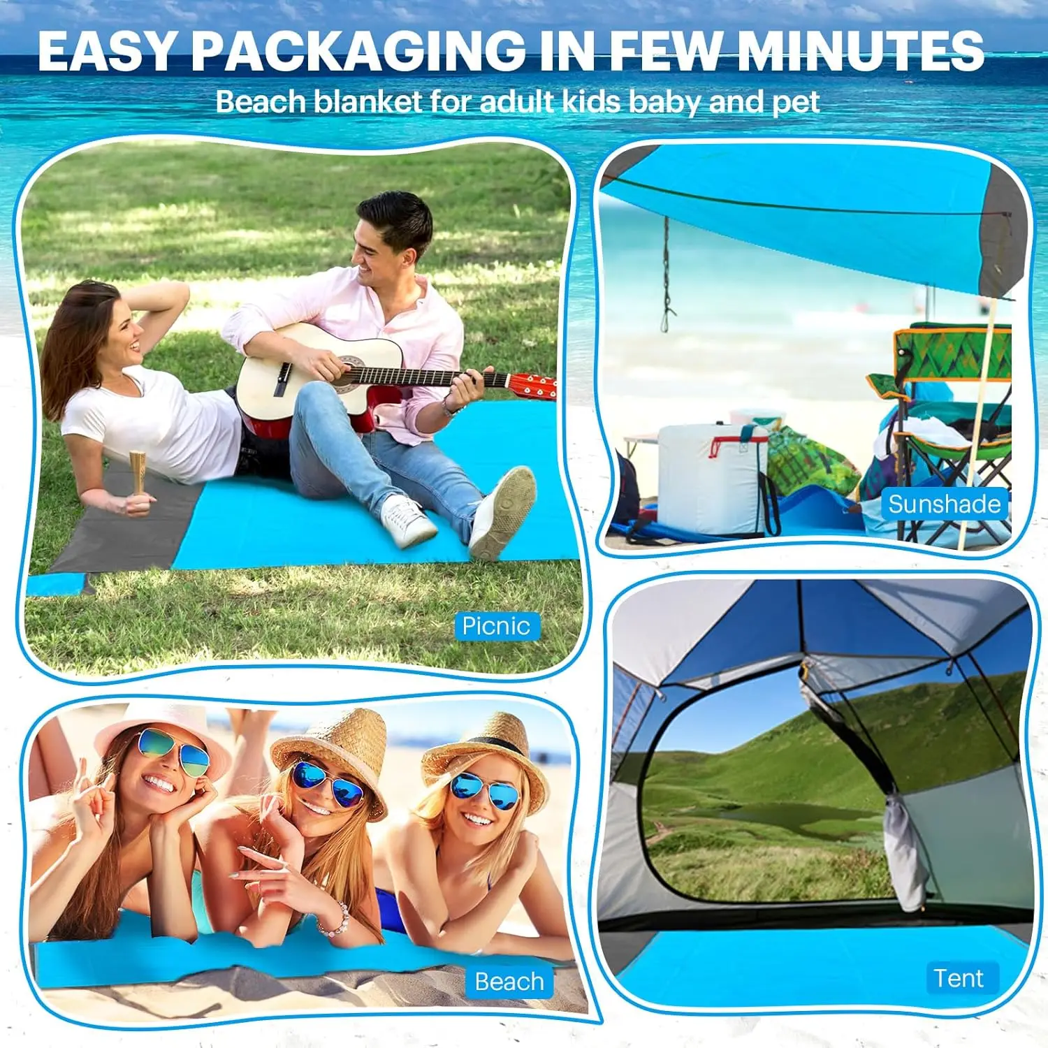 Waterproof Beach Blanket 6