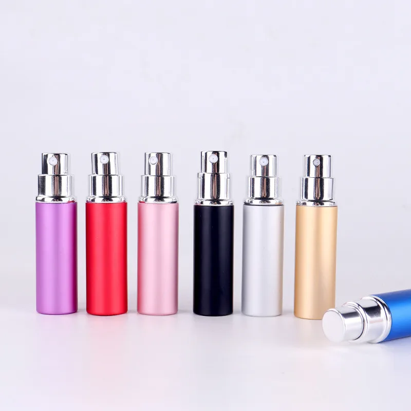 

100 X 5ml Empty Refillable Matte Perfume Bottle Travel Portable Mini Parfum Atomizer Original Aluminum Spray Cosmetic Containers