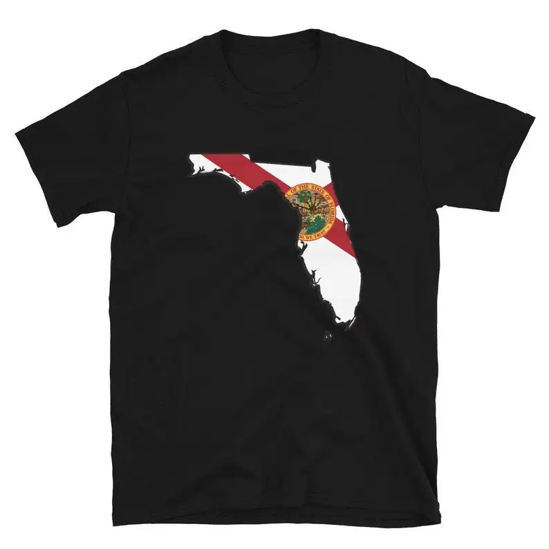 Florida Shirt Map Home State Flag from Gift Floridian Roots