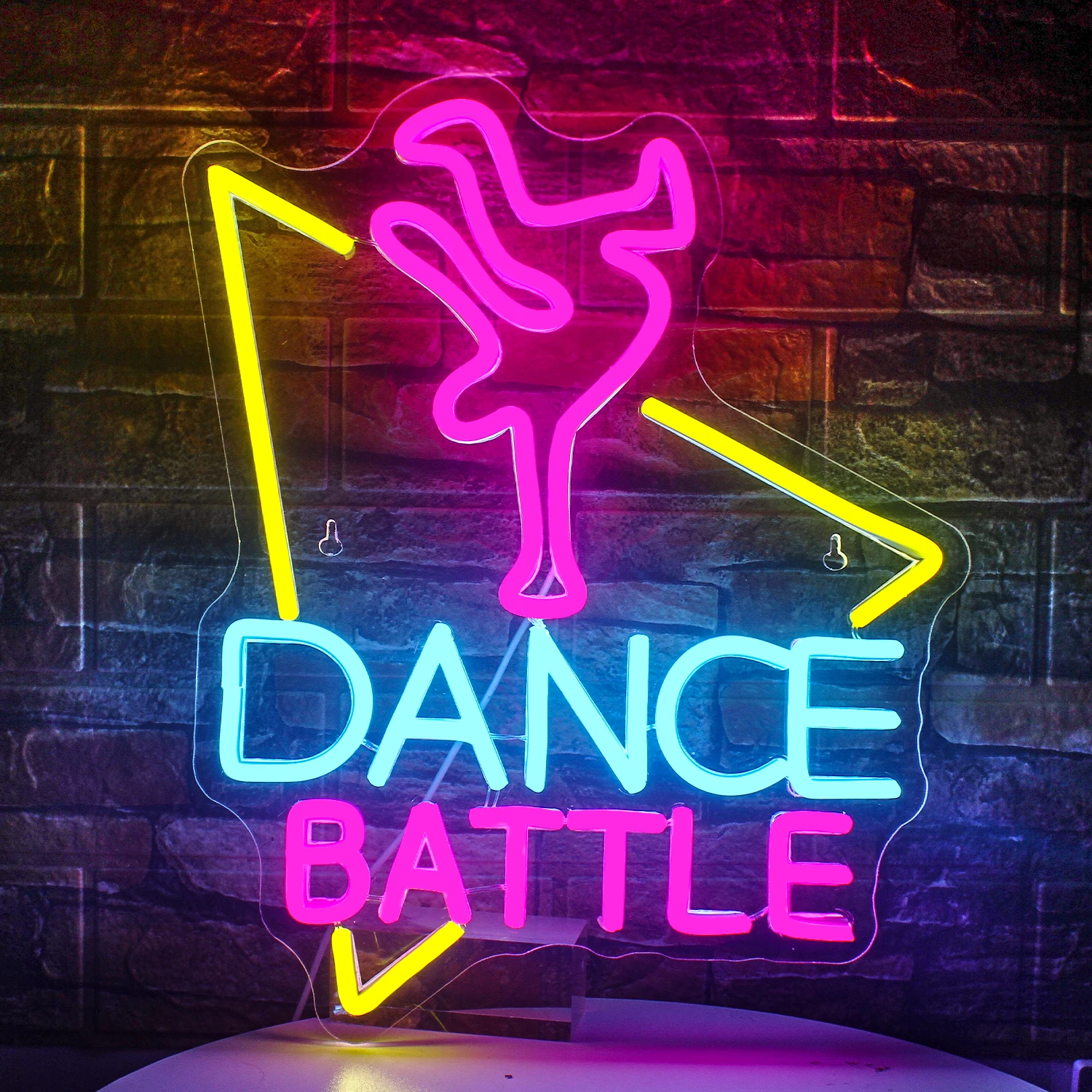 

Dance Battle Neon Signs Light Hip-Hop Studio Dance Room Led Dance Light Up Signs Wall Decor for Man Cave Dancing Party Bar Neon