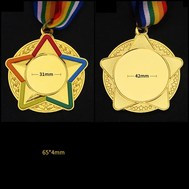 Customized Metal Medal, Commemorative, Gold, Silver, Copper, School Sports Activities Award, Home Small Decoration, 1Pc