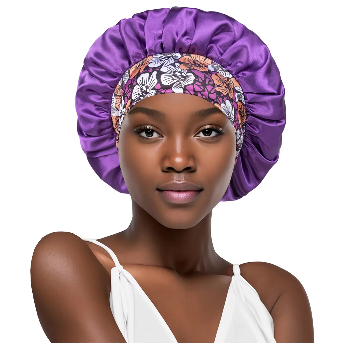 New Silk Sleeping Cap Night Hat Head Cover Bonnet Hair Hat Sleeping Hats Satinhat to Sleep Hair Care Bonnet Sleep Hoodfor Women 6