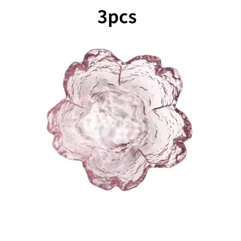 1/3pcs Ice Cream Plate Set Snack Nut Bowl Cherry Sauce Small Plate Seasoning Fruit Mini Tableware Desktop Decoration dish