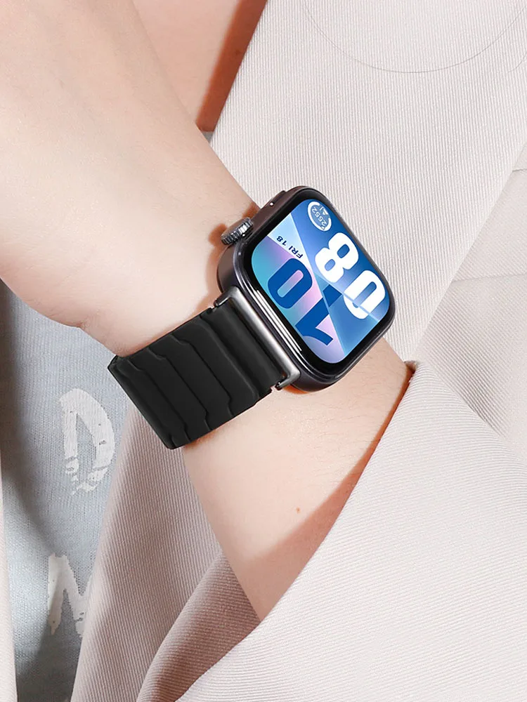 Magnetic Silicone Sports Bracelet Replacement Wristband Bracelet