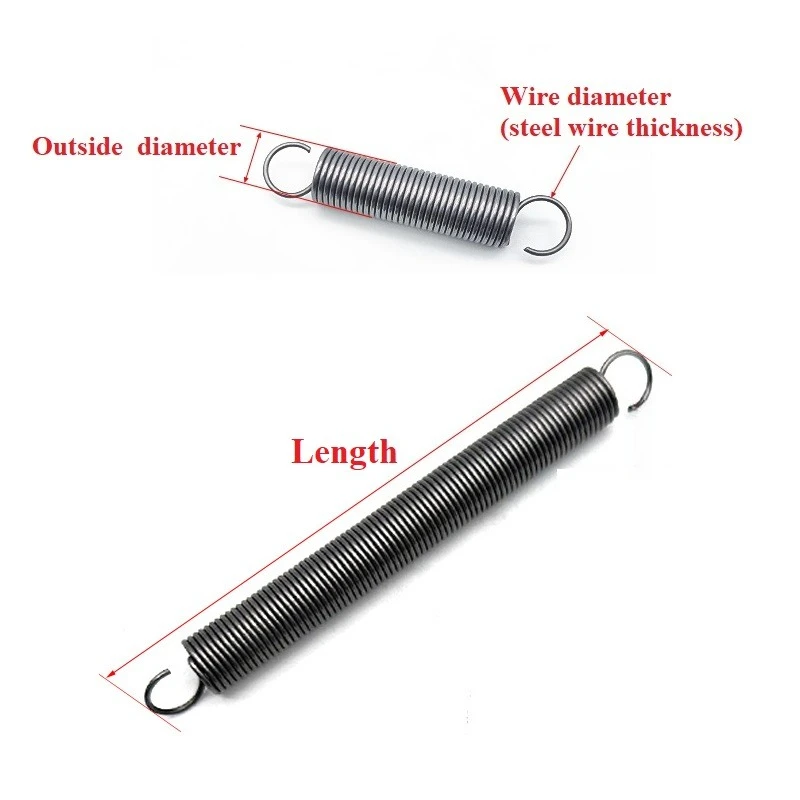 Wre Da 4.0mm Expanson Extenson Tenson Sprng Extendng Sprngs OD
