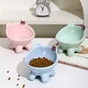 Ceramic Tilted Cat Food Bowl Elevated Cat Bowl Ergonomic Cat Food Dish Anti Vomiting Raised Cat Food Bowl Non Slip For Cats Dog 2