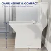Elongated One Piece Toilet, DV-1F0072-1 Square Compact Toilets for Bathrooms, Dual Flush 1/1.6 GPF and MaP 1000g, 12'' Rough-In 3