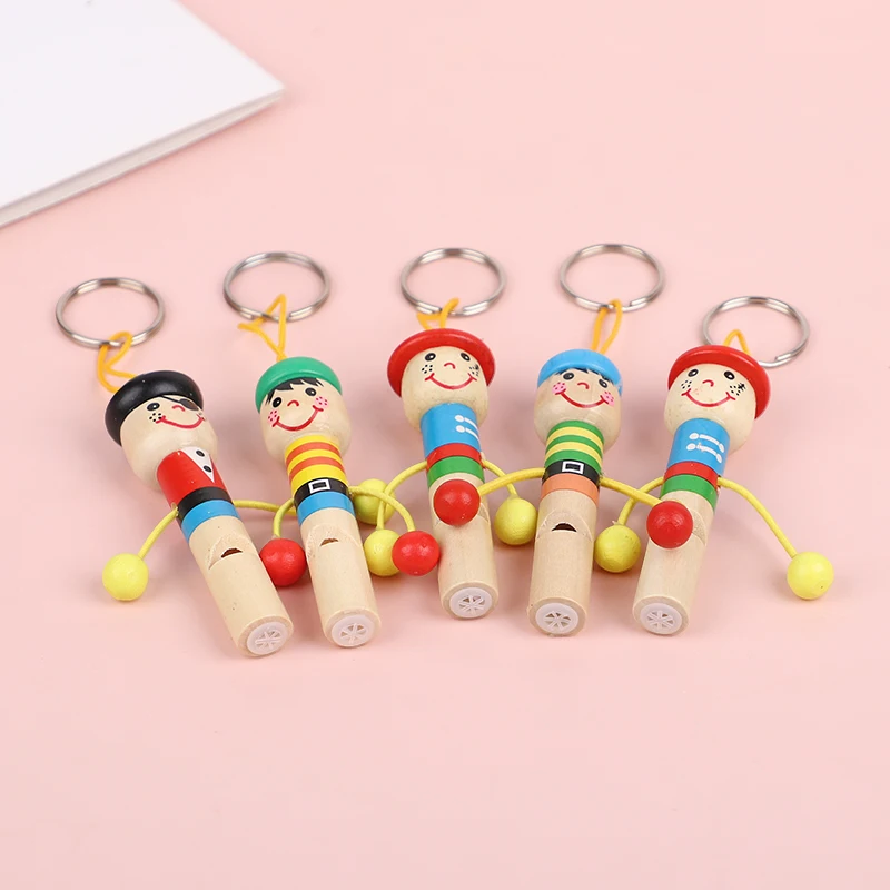 5/12/20Pcs Wooden Pirate Whistles Musical Instrument Toy for Kids Birthday Party Favors Baby Shower Gift Halloween Pinata Filler