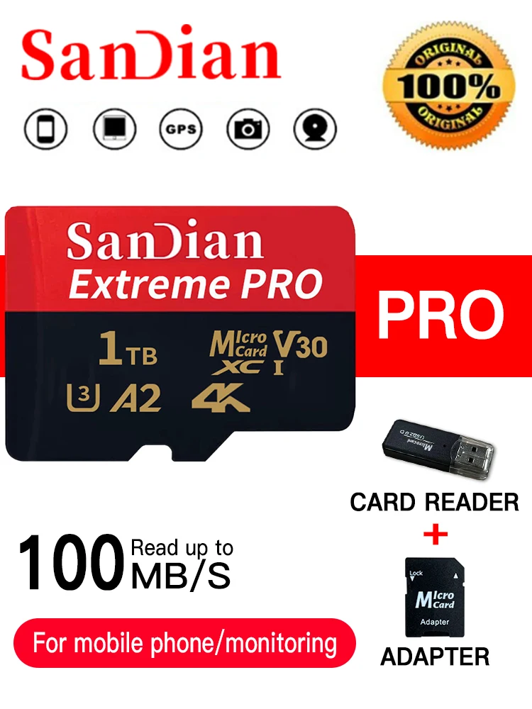

100% Original 1TB memory card 512gb micro tf sd card 128GB 256GB micro tf sd High Speed U3 mini TF card For Phone/Camera/mac