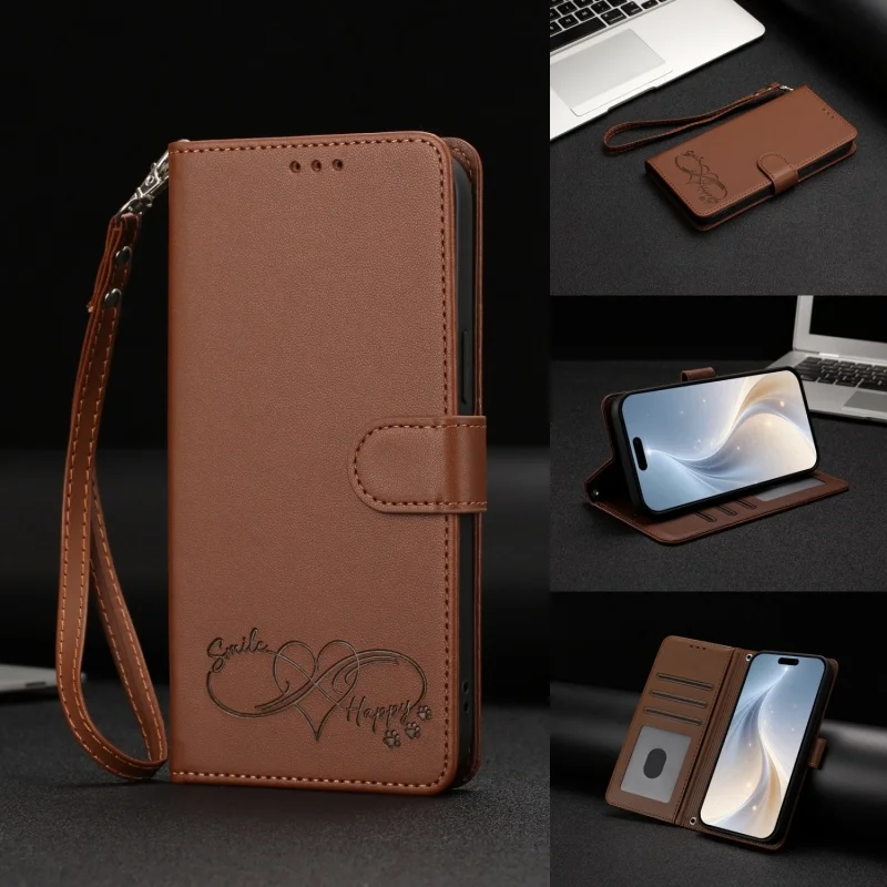 Luxur Leather Flip Case Wallet Stand Phone Cover - Premium Quality and Elegant Design