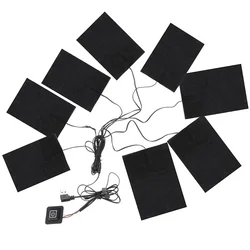 Electric Heated Clothing Kit with 3 - Temperature Settings - USB - Powered Thermal Vest Pads (Cloth Heater)